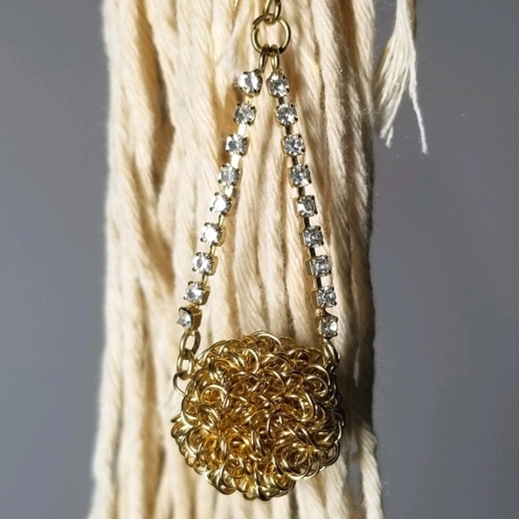 Earrings Statement Dangling Earrings Gold* Twist Ball - Picture 4 of 10